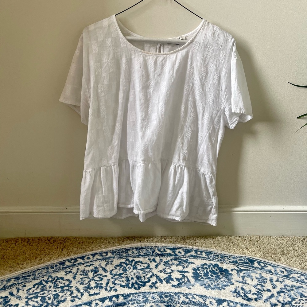 Madewell White Blouse